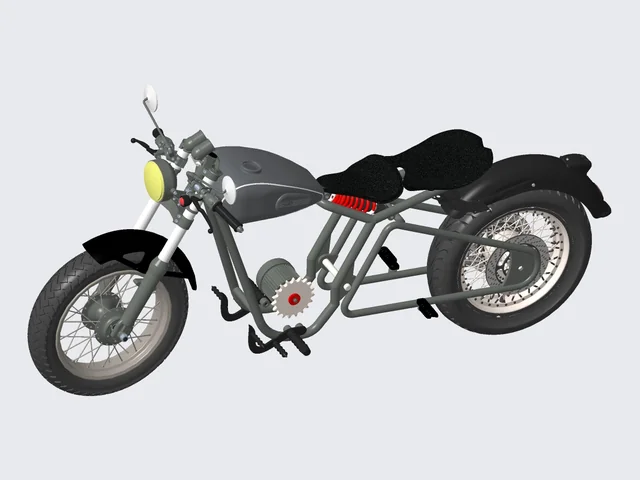EV Bobber-Style Two-Wheeler – Reverse Engineering