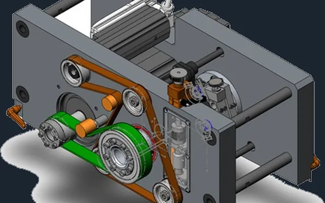 3D CAD render of a special purpose machine